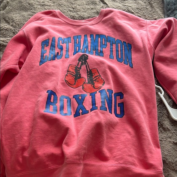 first port Tops - East Hampton Boxing Pink Sweatshirt